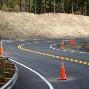Another view of Mission Ridge Road Marking. Above all, safety is number one. Therefore, we have expertise to get the job done right. Undoubtedly, we can get your asphalt looking the best it ever has.