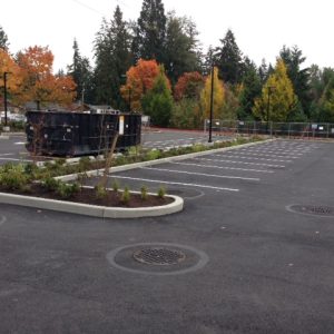 Bellevue Parking Lot. project. For example, we installed Curbs, Seal Coated and striped. As always, Safety, above all, is put first!