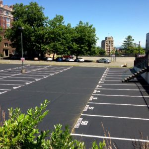 Finished Dayrl Graves Parking lot in Spokane. Firstly, we did Crack Fil. Secondly, we Seal coated. Lastly, we striped. In conclusion, call us today for quality work.