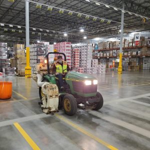 Even Warehouses need striping. Therefore, we have the Equipment to get the job done. We love to spotlight or project on our Blogs Page and in our Gallery. Please go take a look and, furthermore, if you do not find what you are looking for or if you have any questions or would like a free quote, contact us today! Our Experts are waiting to help you!