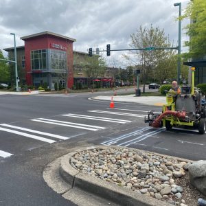 Line Striping Road Marking Overlays/ Equipment