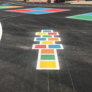 playground Color Marking Pavement Asphalt Striping sports court