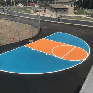 Color Marking Pavement Asphalt Striping playground sports court