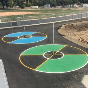 Pavement Asphalt Color Marking Striping playground sports court
