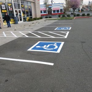 Certainly, ADA Parking Lot Maintenance will keep everyone safe. For example, installing ADA signs, Curbs/Wheel stops, Seal Coating and striping will, consequently, lengthen lifetime and safety of your lot.